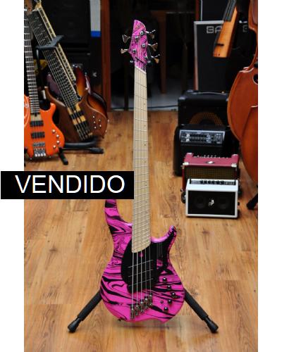 Dingwall Combustion NG3 Adam Nolly Getgood Signature 5 Pink Swirl